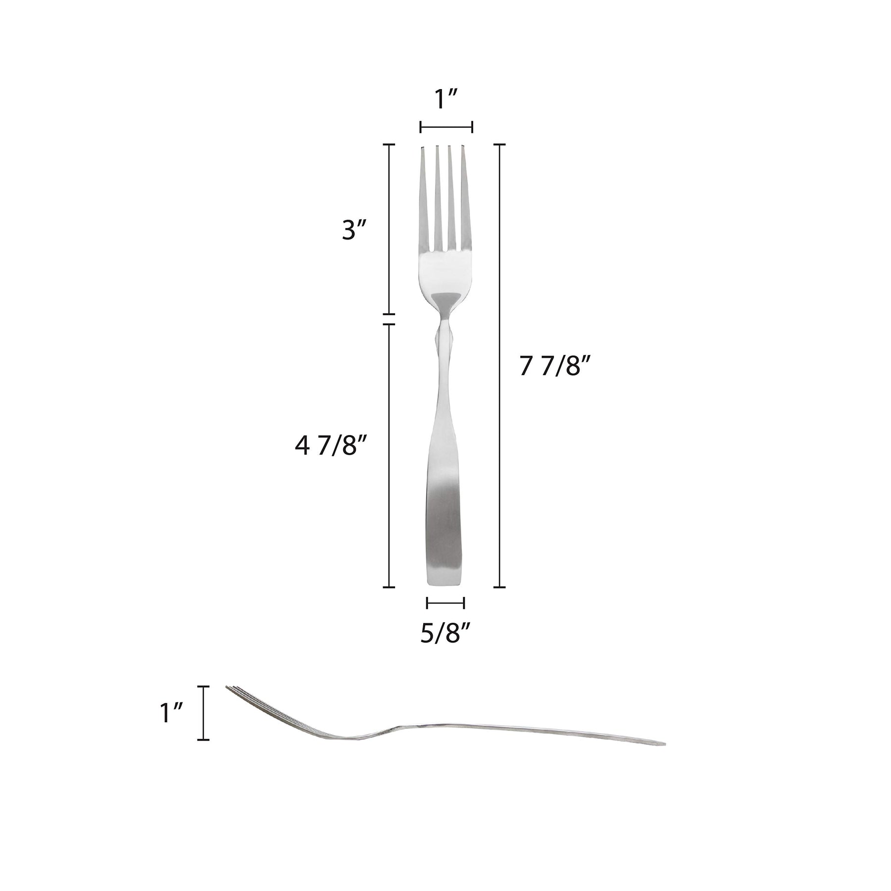 Thunder Group Flatware-Salem 18/0 heavy weight stainless steel dinner fork, comes in dozen view 2
