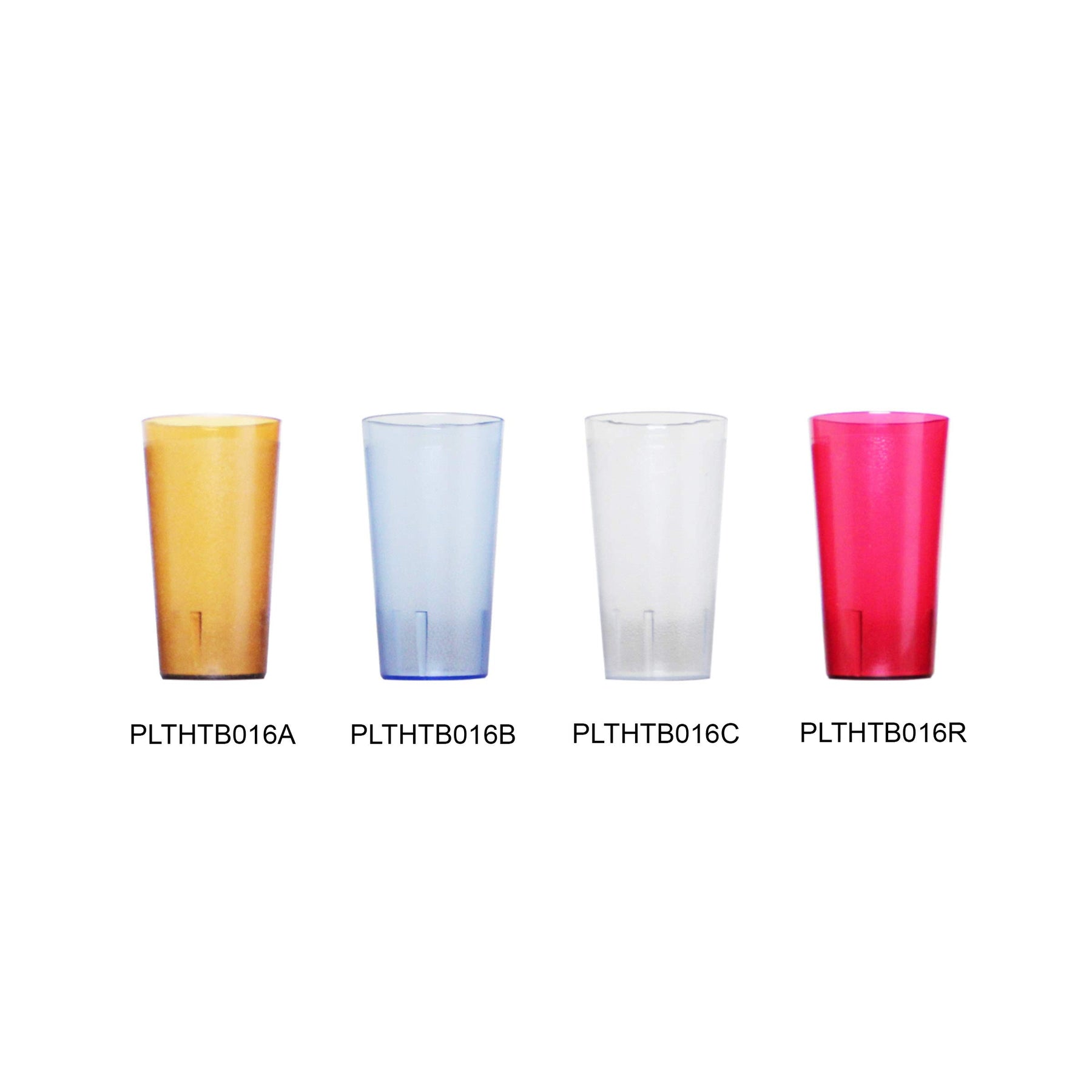 Thunder Group PLTHTB016R Tumbler, 16 oz., Textured Exterior, Scratch and Impact Resistant, Stackable, Dishwasher Safe, Plastic, red, Pack of 12 view 4
