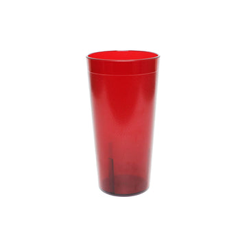 Thunder Group PLTHTB024R Tumbler, 24 oz., Textured Exterior, Scratch and Impact Resistant, Stackable, Dishwasher Safe, Plastic, red, Pack of 12