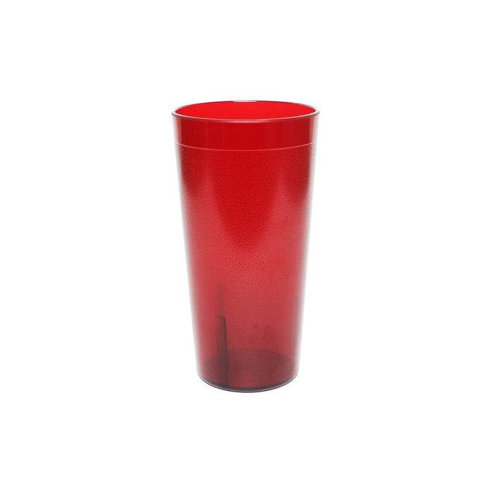 Thunder Group PLTHTB024R Tumbler, 24 oz., Textured Exterior, Scratch and Impact Resistant, Stackable, Dishwasher Safe, Plastic, red, Pack of 12