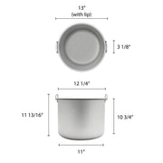 Thunder Group 50 cups rice warmer inner pot, use for SEJ21000 and SEJ22000 rice warmer, comes in each view 2