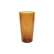 Thunder Group PLTHTB016A Tumbler, 16 oz., Textured Exterior, Scratch and Impact Resistant, Stackable, Dishwasher Safe, Plastic, Amber, Pack of 12