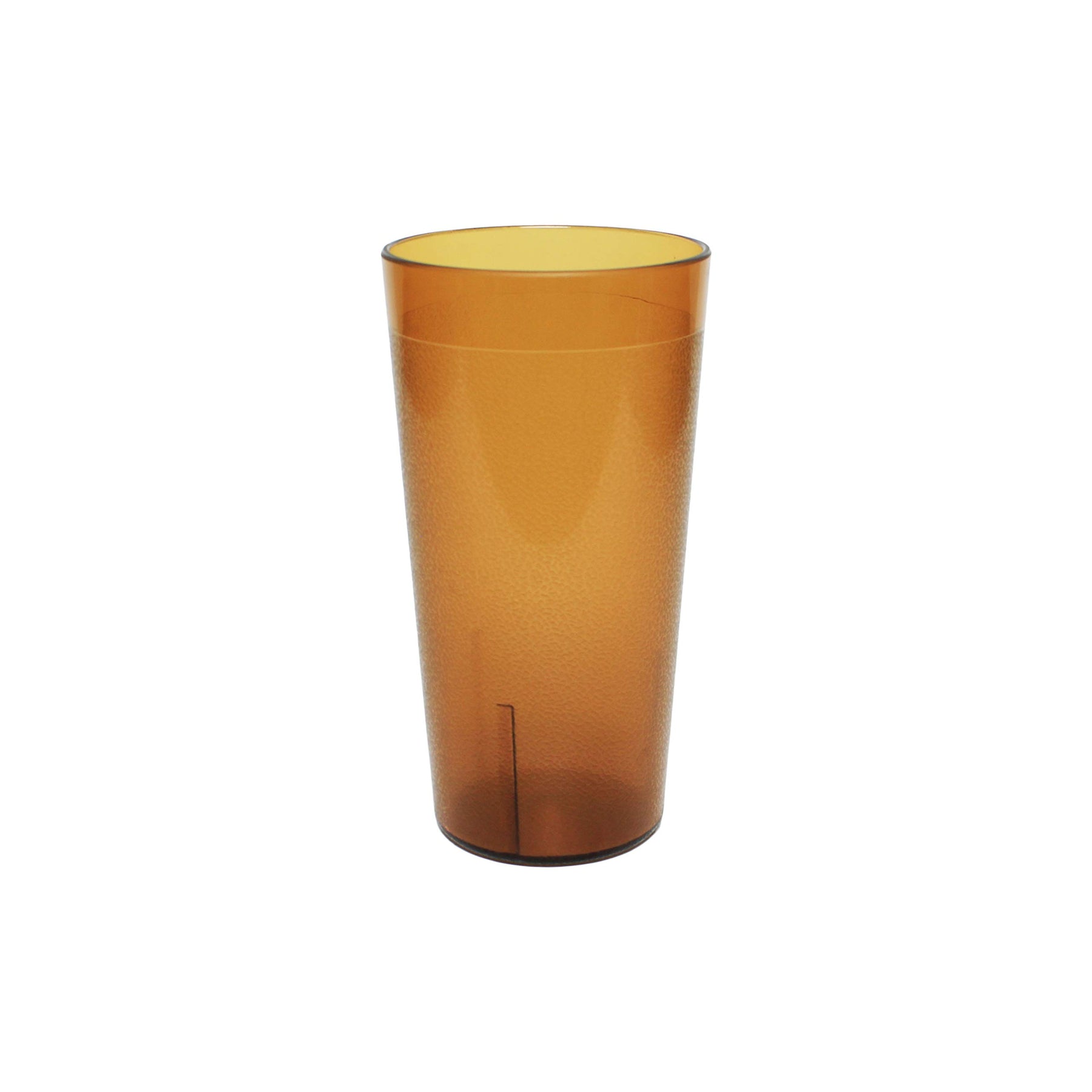 Thunder Group PLTHTB016A Tumbler, 16 oz., Textured Exterior, Scratch and Impact Resistant, Stackable, Dishwasher Safe, Plastic, Amber, Pack of 12