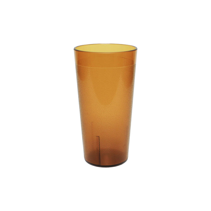 Thunder Group PLTHTB016A Tumbler, 16 oz., Textured Exterior, Scratch and Impact Resistant, Stackable, Dishwasher Safe, Plastic, Amber, Pack of 12