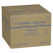 Hellmann's Vegan Mayonnaise Jar Made with Non GMO Sourced Ingredients, No Artificial Flavors or Colors, No Cholesterol, Gluten Free, 1 gallon, Pack of 4 view 3