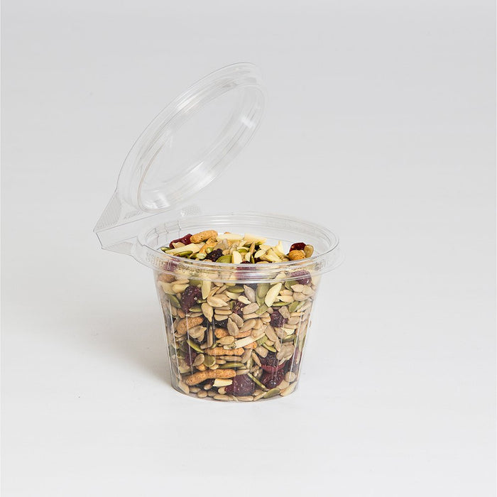 Safe-T-Fresh Inline Plastics 12 oz. Clear PET Tamper Resistant Round Food Container | 256/Case