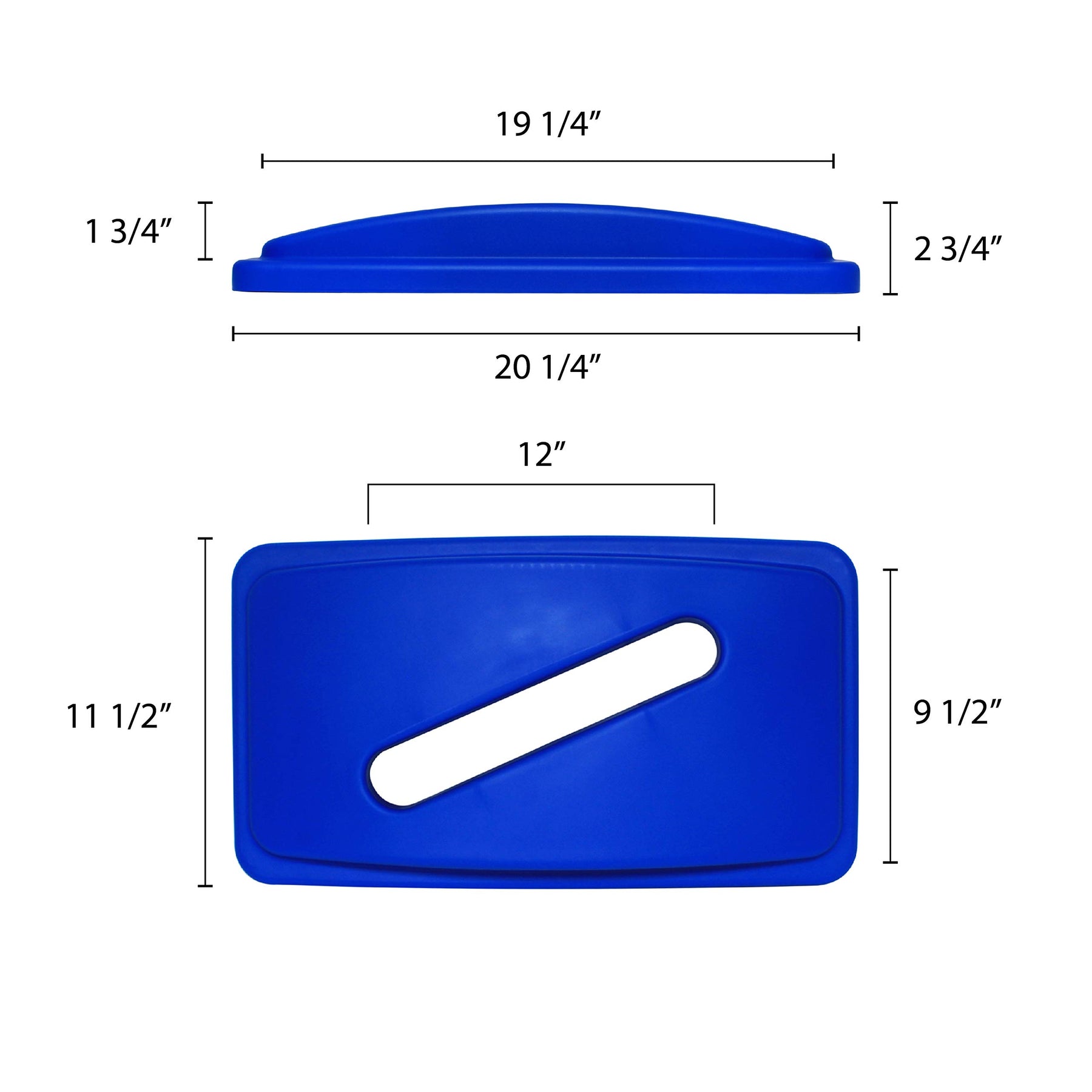Thunder Group PLTC023RP Recycling Container Lid Rectangular for Paper (1-Slot) view 2