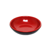 Thunder Group 1 oz, 2 3/4" x 2 3/4", sauce dish, red & black, two tone, comes in dozen
