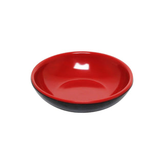 Thunder Group 1 oz, 2 3/4" x 2 3/4", sauce dish, red & black, two tone, comes in dozen
