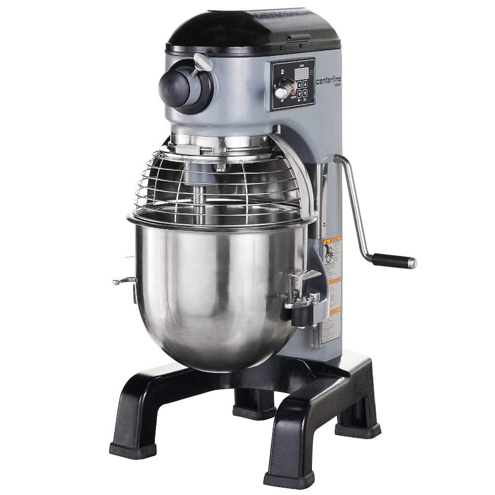 Hobart 20 Qt Planetary Mixer - Bench Type, 3 Fixed Speeds, Stainless Steel Bowl & Accessories, 1/2 HP, 120V
