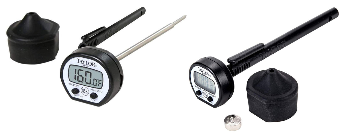 Taylor Precision 9840RB Instant Read Pocket Thermometer, NSF (-40° to 302°F Temperature Range), 2 Pack