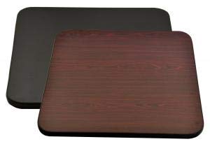 Omcan 30″ X 60″ X 1″ Mahogany/Black Rectangular Table TOP
