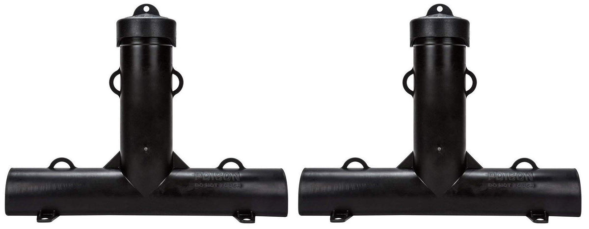 JT Eaton Home Pest Lures - Top Loader Bait Station, Modern Style - 2 Pack - Plastic