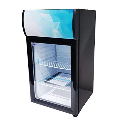 Omcan 44528 16-INCH COUNTERTOP DISPLAY REFRIGERATOR WITH 40 L CAPACITY