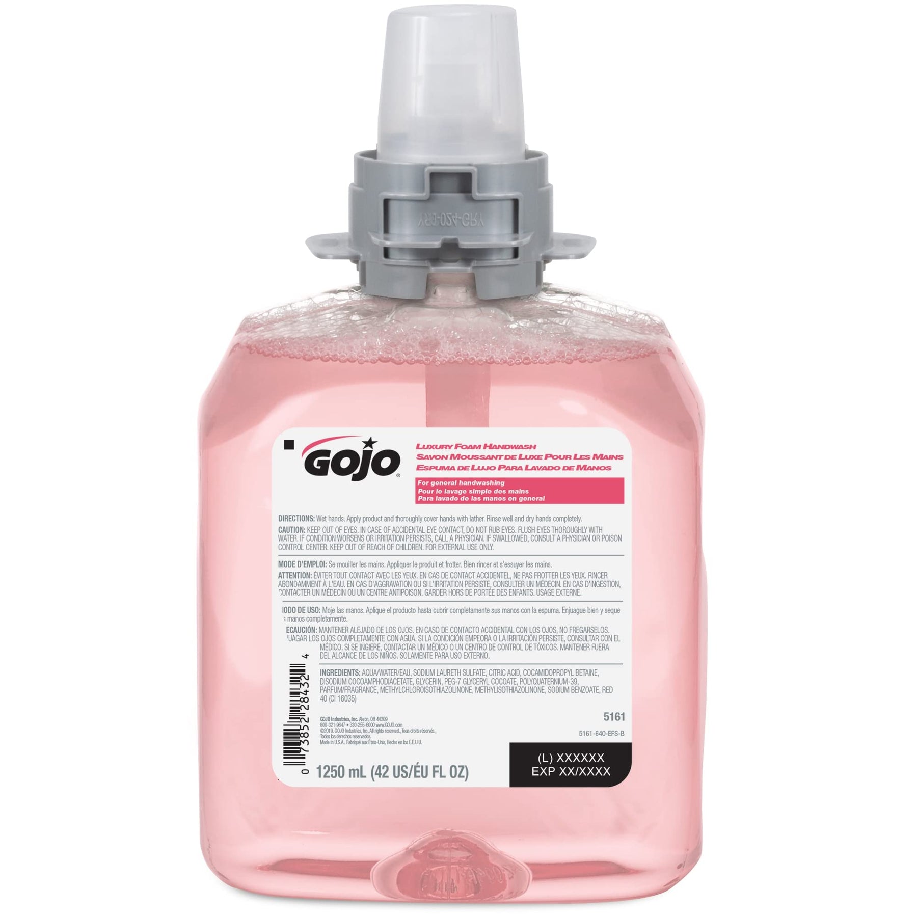 Gojo FMX-12 Foam Soap Refill, Cranberry Scent, 4ct x 1250 mL - 5161-04 view 2