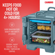Cambro Insulated Food Pan Carrier - Hotbox for Catering & Transport - UPC300 Series (Slate Blue) view 2