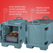 Cambro Insulated Food Pan Carrier - Hotbox for Catering & Transport - UPC300 Series (Slate Blue) view 5