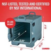 Cambro Insulated Food Pan Carrier - Hotbox for Catering & Transport - UPC300 Series (Slate Blue) view 6