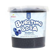 Bossen Bursting Boba Pure25 filled with a refreshing fruity liquid that creates a burst of flavor in your mouth Make in Taiwan 7.04 lb Each Pack (1 pack, Blueberry)