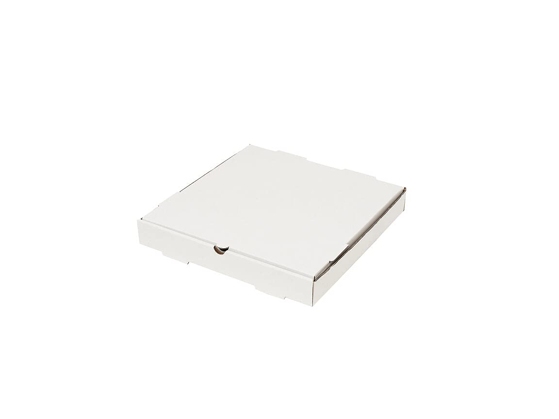 The Online Liquidator 12 inch Pizza Box Bundle of 50 - Premium Plain White Corrugated Cardboard Take Out Delivery Container view 2