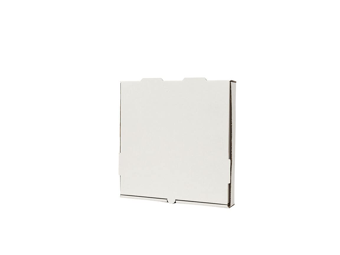 The Online Liquidator 12 inch Pizza Box Bundle of 50 - Premium Plain White Corrugated Cardboard Take Out Delivery Container view 3
