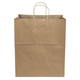 14” x 9.6” x 16.5” Twist Handle Paper Bag (Super Royal) - 200 Per Case