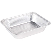 Smart USA [100 Pack] ECP Half Size Deep Aluminum Foil Pans- Meal Prep Cookware, Oven, Grill, Cooking, Roasting, Broiling, Baking, Event, Take Out, Restaurant