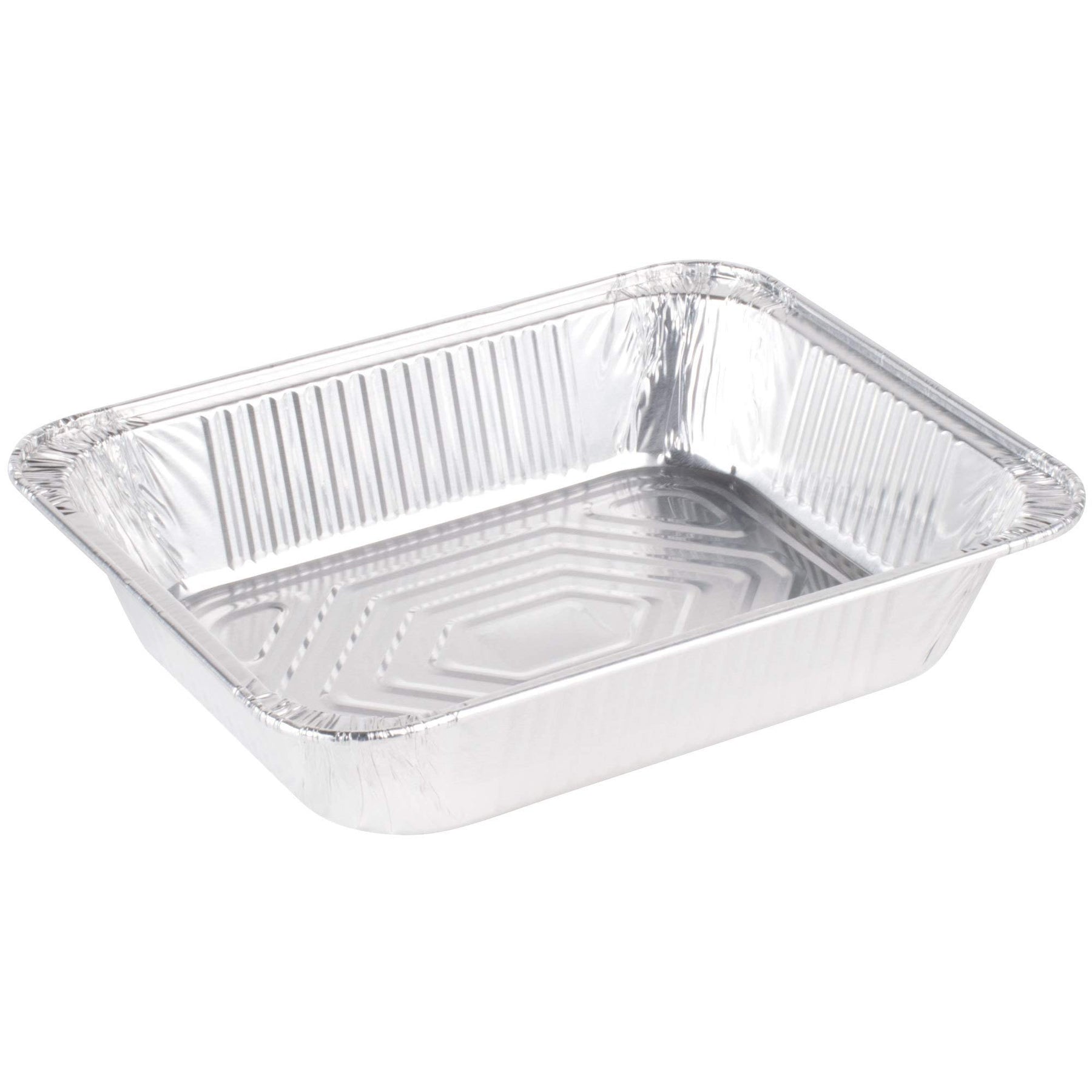 Smart USA [100 Pack] ECP Half Size Deep Aluminum Foil Pans- Meal Prep Cookware, Oven, Grill, Cooking, Roasting, Broiling, Baking, Event, Take Out, Restaurant
