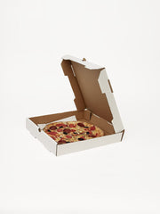 The Online Liquidator 16 inches Pizza Box Bundle of 50 - Premium Plain White Corrugated Cardboard Take Out Delivery Container view 9