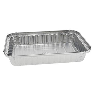 Wellcare PSP768E 1 1/2 LB Oblong Aluminum Containers (500 Per Case)