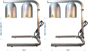 Avantco Commercial Portable W62 Heat Lamp Food Warmer 2-Bulb Free-Standing (2)