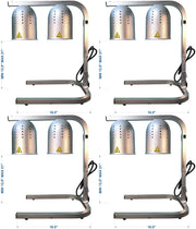 Avantco Commercial Portable W62 Heat Lamp Food Warmer 2-Bulb Free-Standing (4)