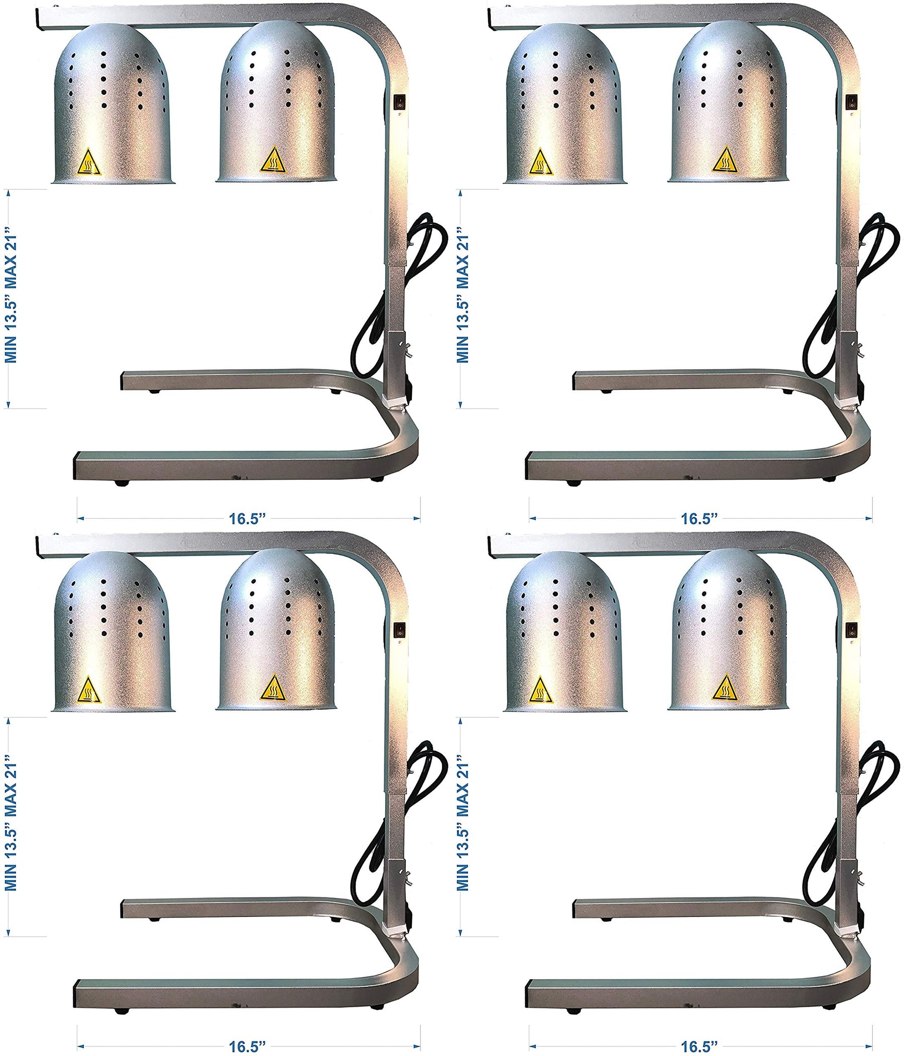 Avantco Commercial Portable W62 Heat Lamp Food Warmer 2-Bulb Free-Standing (4)