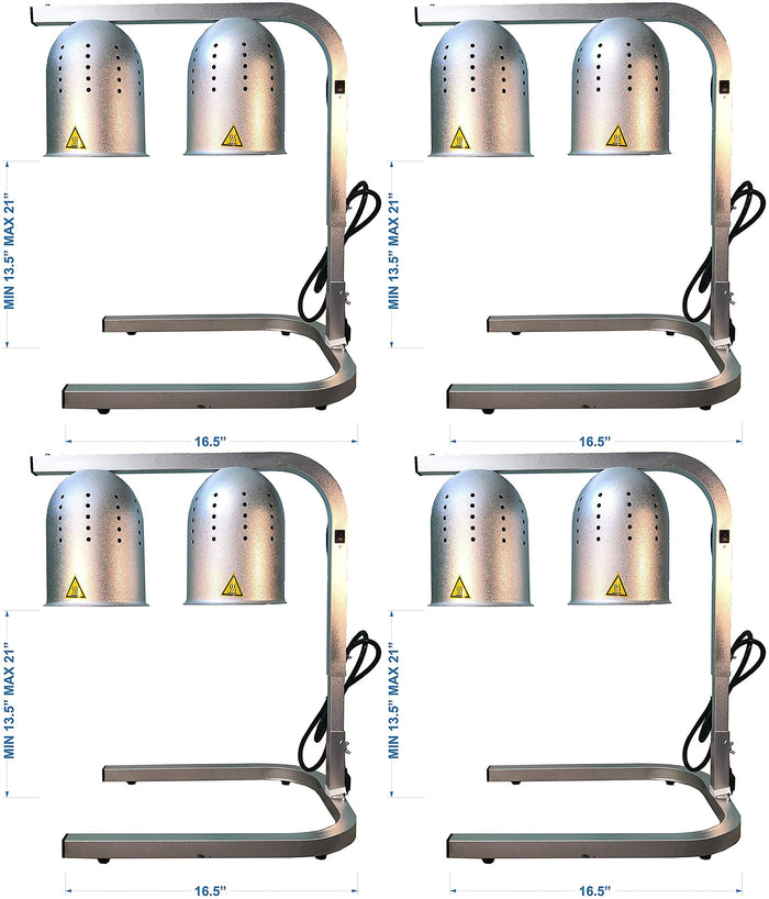 Avantco Commercial Portable W62 Heat Lamp Food Warmer 2-Bulb Free-Standing (4)