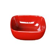 Thunder Group PS3103RD Red 5 Ounce Square Melamine Bowl (Four Pack)