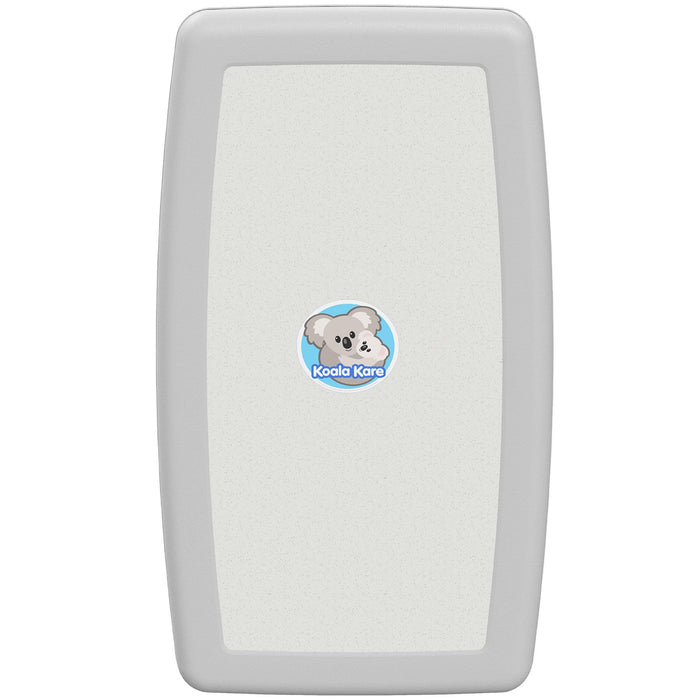 Koala Kare KB301-05 Vertical Surface Mounted Baby Changing Table - Foldable Plastic Diaper Changing Station (White Granite)