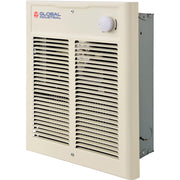 Global Industrial Fan Forced Wall Heater with Built-In Thermostat, Shaded