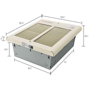 Global Industrial Fan Forced Wall Heater with Built-In Thermostat, Shaded view 6