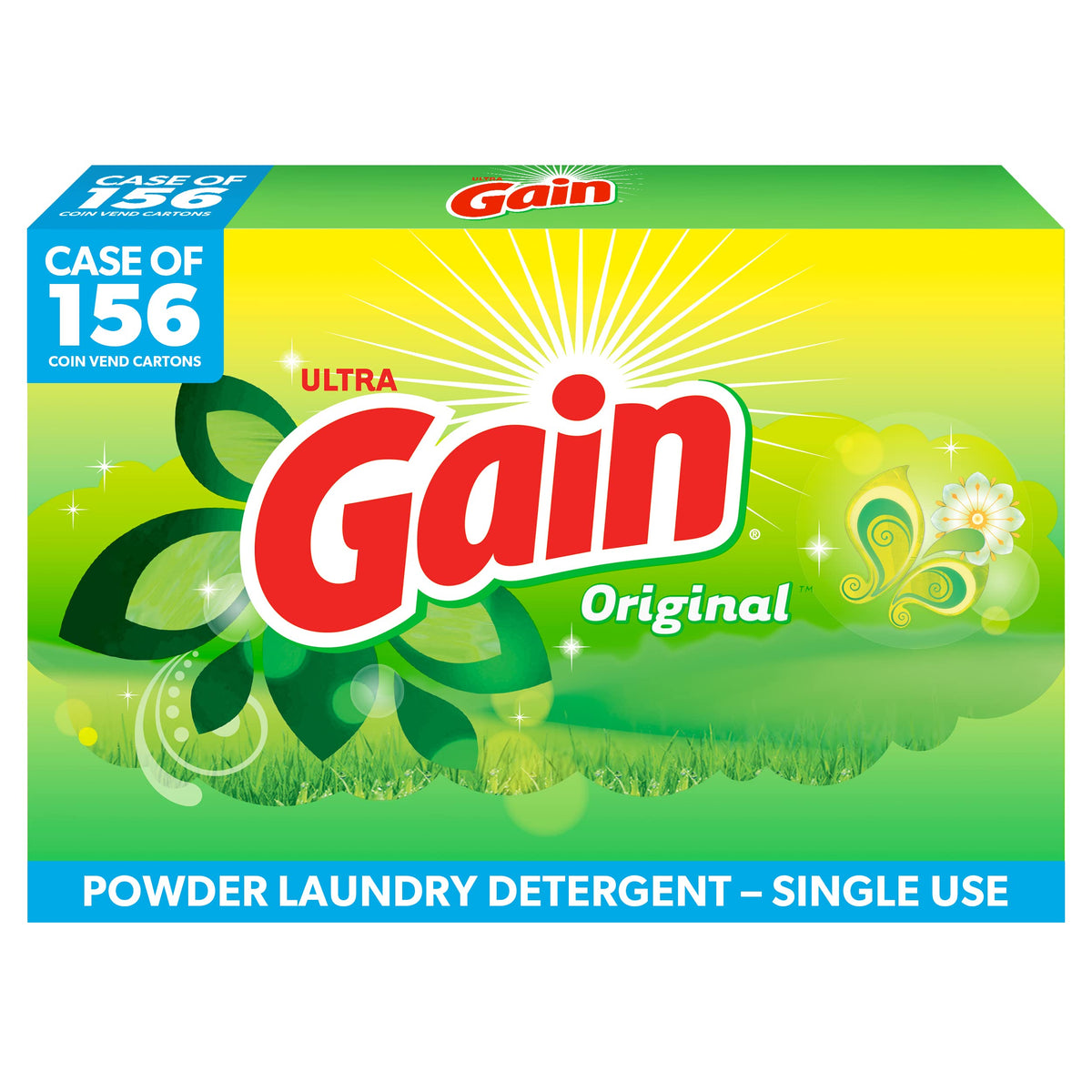 Gain Laundry Detergent Powder Vending Machine Cartons, Original (156 pack) view 2