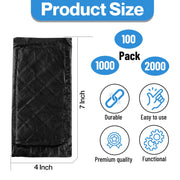 TD40, 4x7-Inch 40 Grams Tattoo Soaker Pads, Absorbent Meat, Produce, Fish and Poultry Foam Tray Pads (2000, Black) view 2