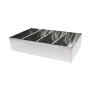 Thunder Group SLSCB04 Cutlery Box, 4-Compartment, no Handles, Stainless Steel