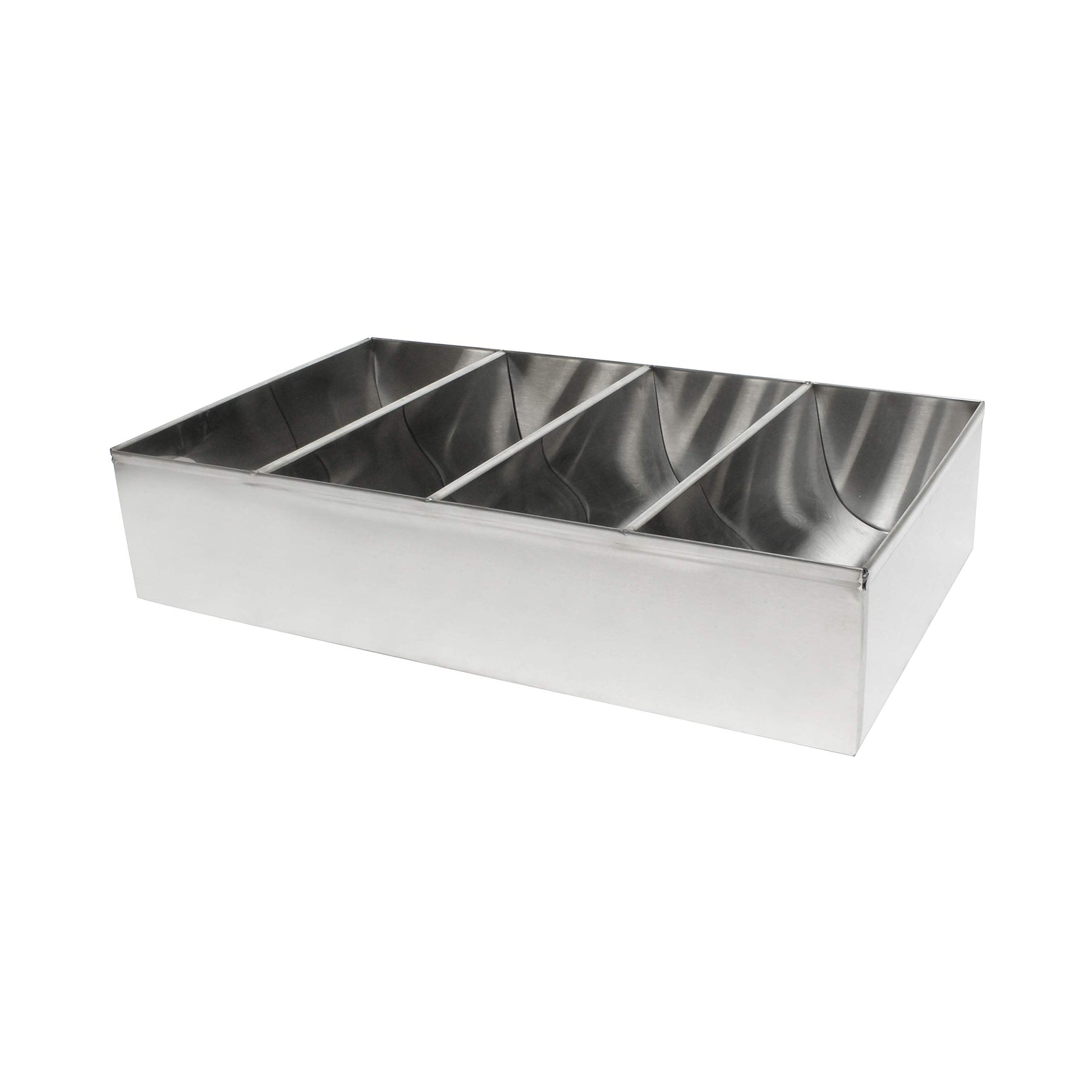 Thunder Group SLSCB04 Cutlery Box, 4-Compartment, no Handles, Stainless Steel