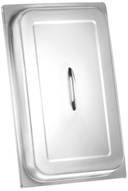 Thunder Group SLRCF115 Chafer Dome Cover, Rectangular, Lift-Off, Chrome-Plated Handle, for Full Size 8 qt. chafers, Stainless Steel