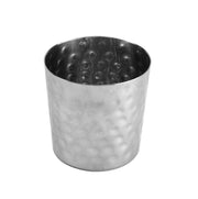 Thunder Group SLFFC003 French Fry Cup, 13 oz., 3-3/8" x 3-3/8"H, Stainless Steel Hammered Finish, Pack of 12