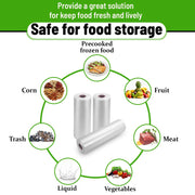 [4 Rolls] 12" X 20" Plastic Produce Bags on a Roll, Bread and Grocery Clear Bag, 350 Bags Per Roll view 3