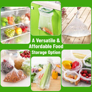 [4 Rolls] 12" X 20" Plastic Produce Bags on a Roll, Bread and Grocery Clear Bag, 350 Bags Per Roll view 5