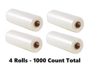 [4 Rolls] 18 x 24 Plastic Produce Bags on a Roll, 1000 Count, Reclosable Food Storage Bags, view 2