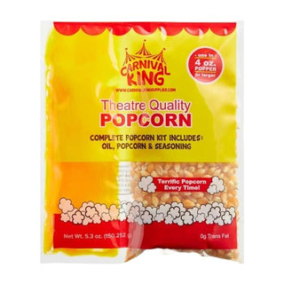 Carnival King: Popcorn Kernels for Popcorn Machine, Popcorn Packets, Bulk Popcorn, 4oz Packs (CASE of 24) - Popcorn Machine Supplies, popcorn maker kit popcorn kernels all in one popcorn packs