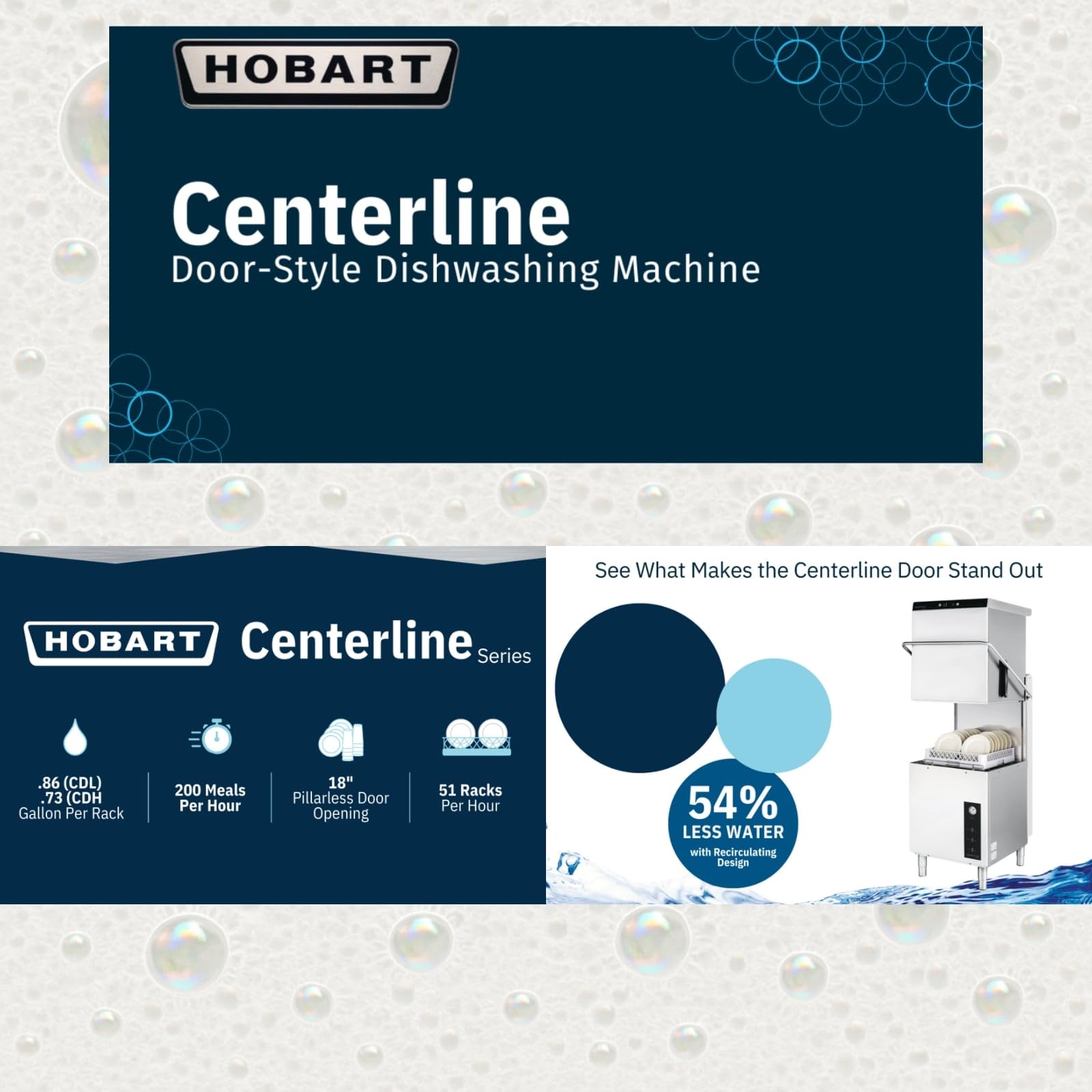 Commercial Door Type Dishwasher, Centerline Series by Hobart view 8