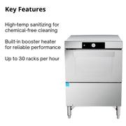 Commercial Undercounter Glass Dishwasher, LX Series by Hobart view 4